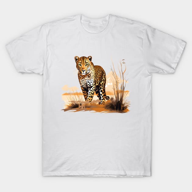 African Leopard T-Shirt by zooleisurelife